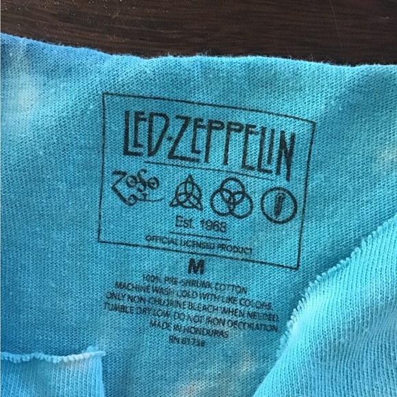Led Zepplin Modern Tee Reworked M - Picture 6 of 7